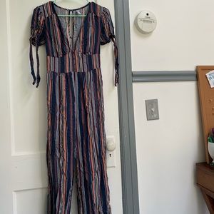 striped jumpsuit